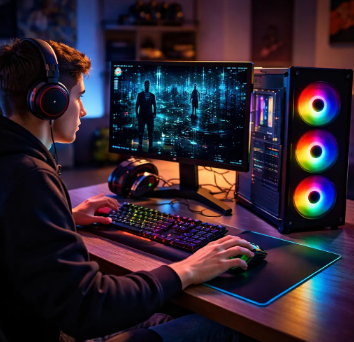 pc gamer completo i7 3.4ghz 16gb ssd 128gb 500w monitor 19