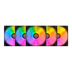 Kit 5 Fans Rgb 120mm Para Computador