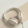 fone headset bluetooth 5.3 bege redução ruído modo duplo fone headset bluetooth 5.3 bege redução ruído modo duplo