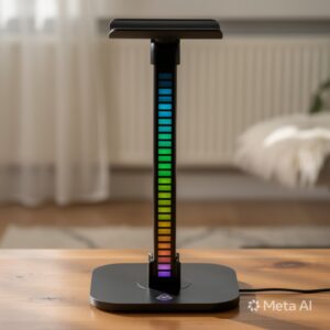 Suporte Gamer Rgb Para Headset Mancer Sh10 Led Usb Premium