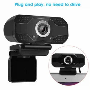 Webcam Full HD 1080P Com Microfone Embutido USB Para PC E Notebook