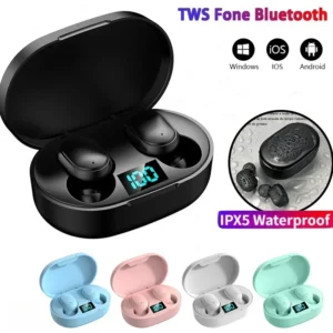 Fone In-Ear Bluetooth E6S TWS À Prova De Suor IPX4 E Microfone
