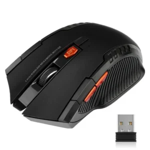 Mouse Gamer Sem Fio 2.4G 1600 DPI com 6 Botões para PC e Notebook