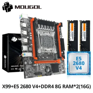 Kit Placa-Mãe X99 Xeon E5 2680 V4 Com 16GB RAM DDR4 M.2