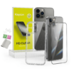 kit capinha transparente + pelicula vidro iphone 13 pro max