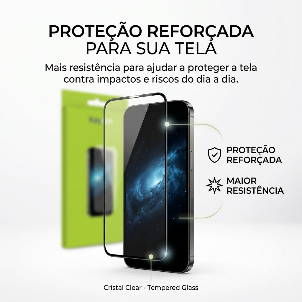 pelicula de vidro iphone 13 pro max kaycon hd clear premium