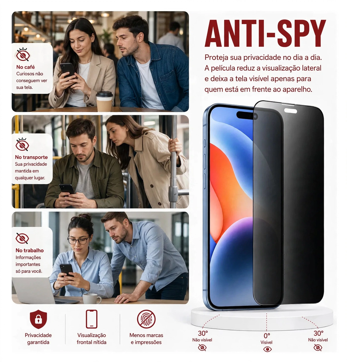 película de privacidade 3d hd poco f7 pro / f7 ultra note 14s