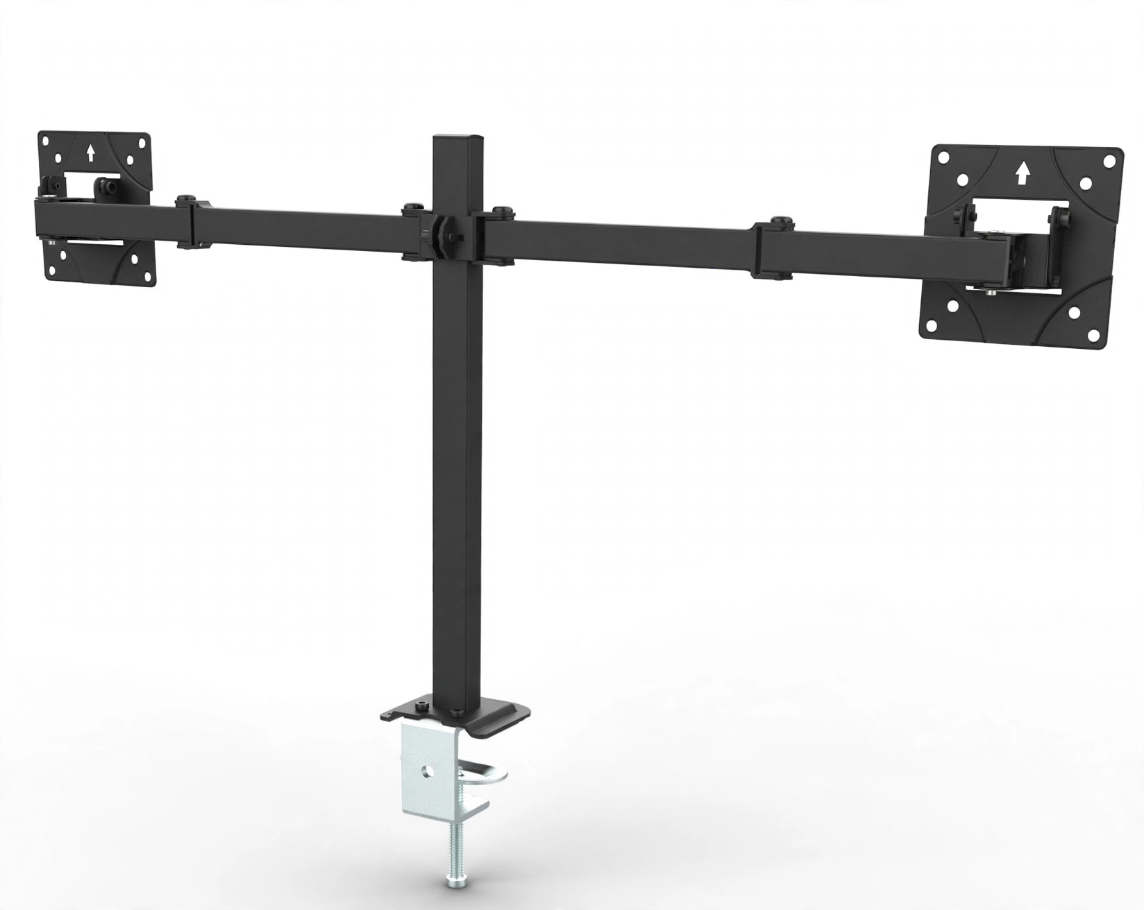 suporte articulado duplo de mesa zinnia tms 180 para 2 monitores