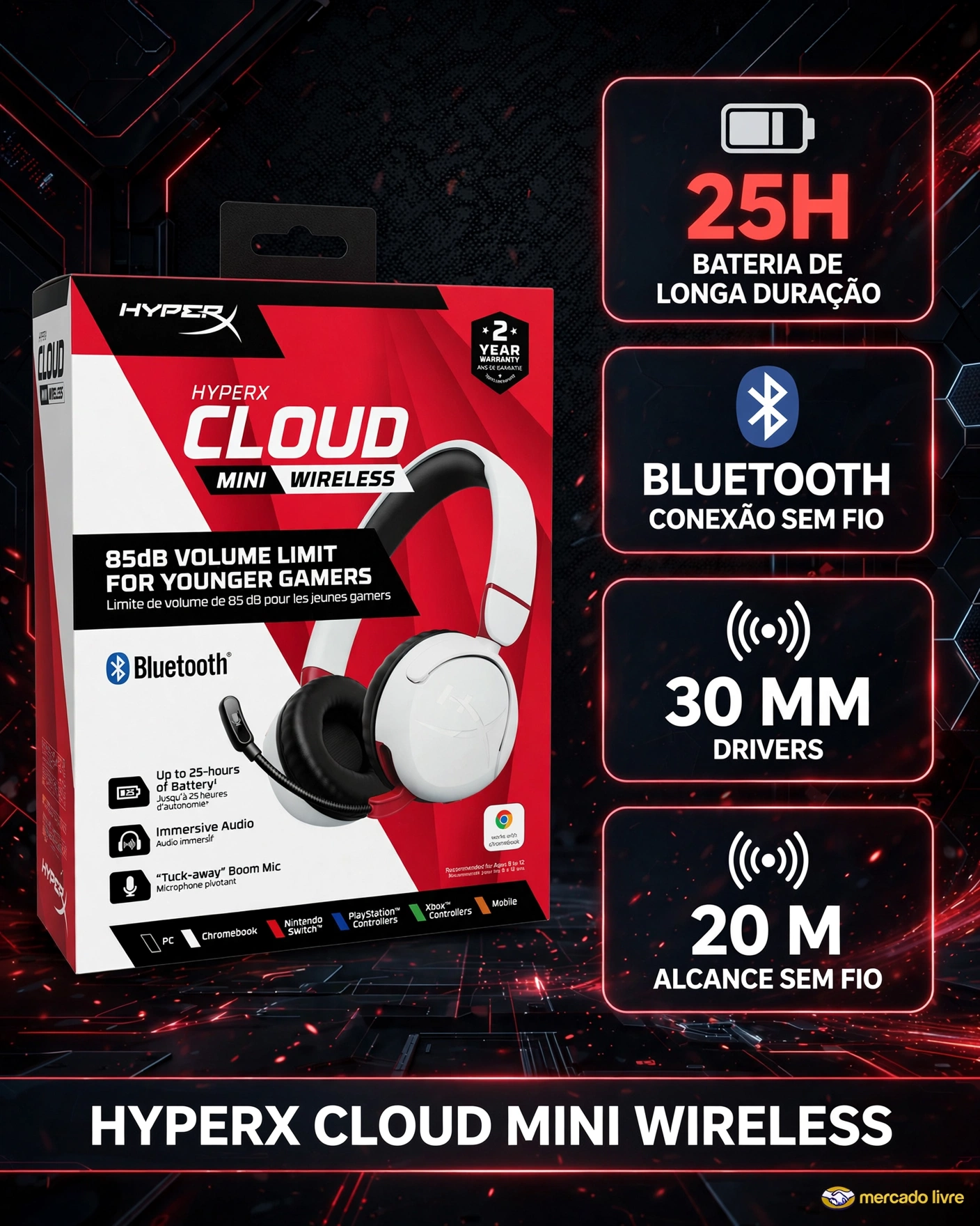 headset gamer marvo com microfone rgb drivers 53mm wireless