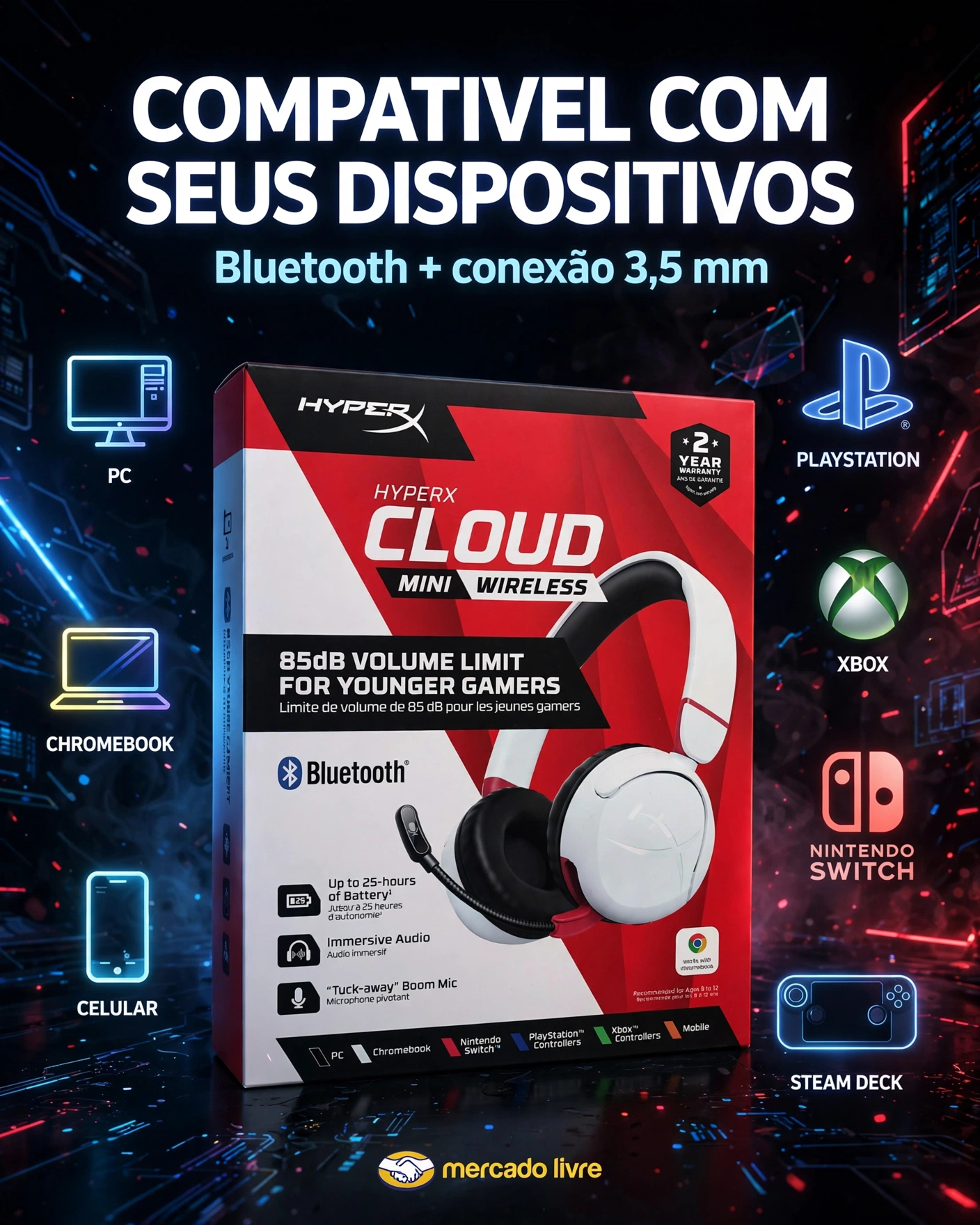 headset gamer marvo com microfone rgb drivers 53mm wireless