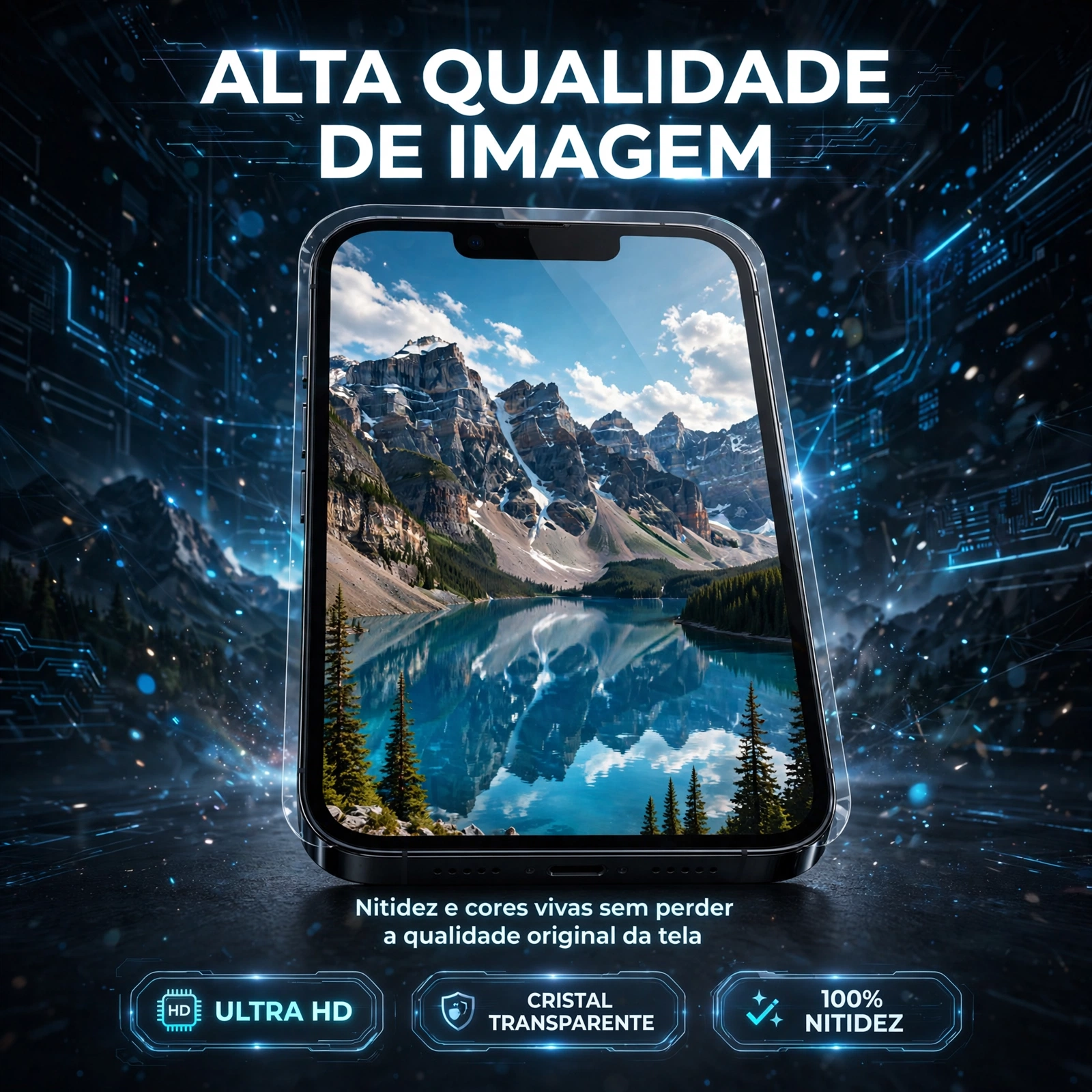 pelicula de vidro iphone 13 pro max kaycon hd clear premium