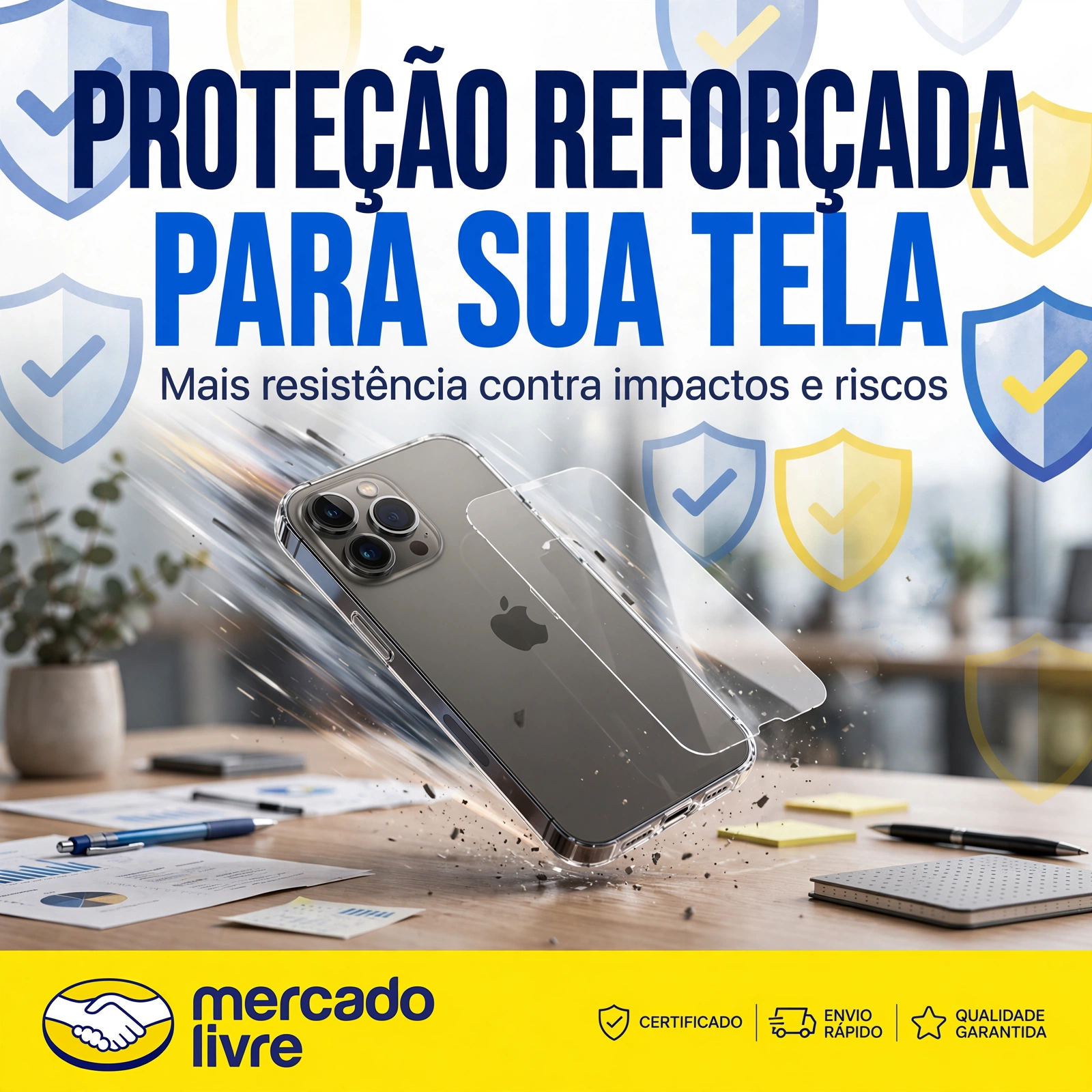 pelicula de vidro iphone 13 pro max kaycon hd clear premium