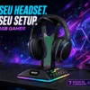 suporte headset mancer sh30u rgb led usb para setup gamer suporte headset mancer sh30u rgb led usb para setup gamer