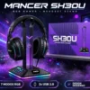 suporte headset mancer sh30u rgb led usb para setup gamer suporte headset mancer sh30u rgb led usb para setup gamer