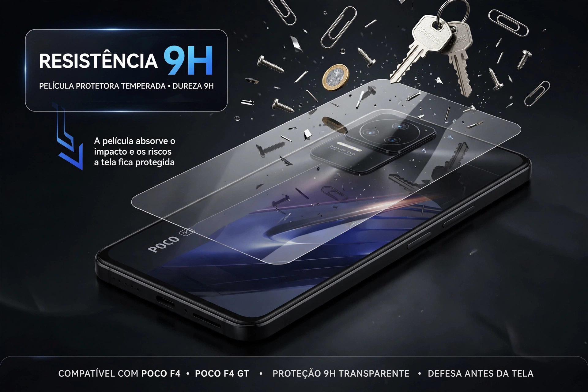 película 3d transparente 9h para xiaomi poco f4 f4 gt