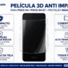 película de vidro 3d anti impacto compatível com poco x4 gt
