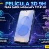 película 3d samsung s25 plus 9h vidro temperado anti impacto