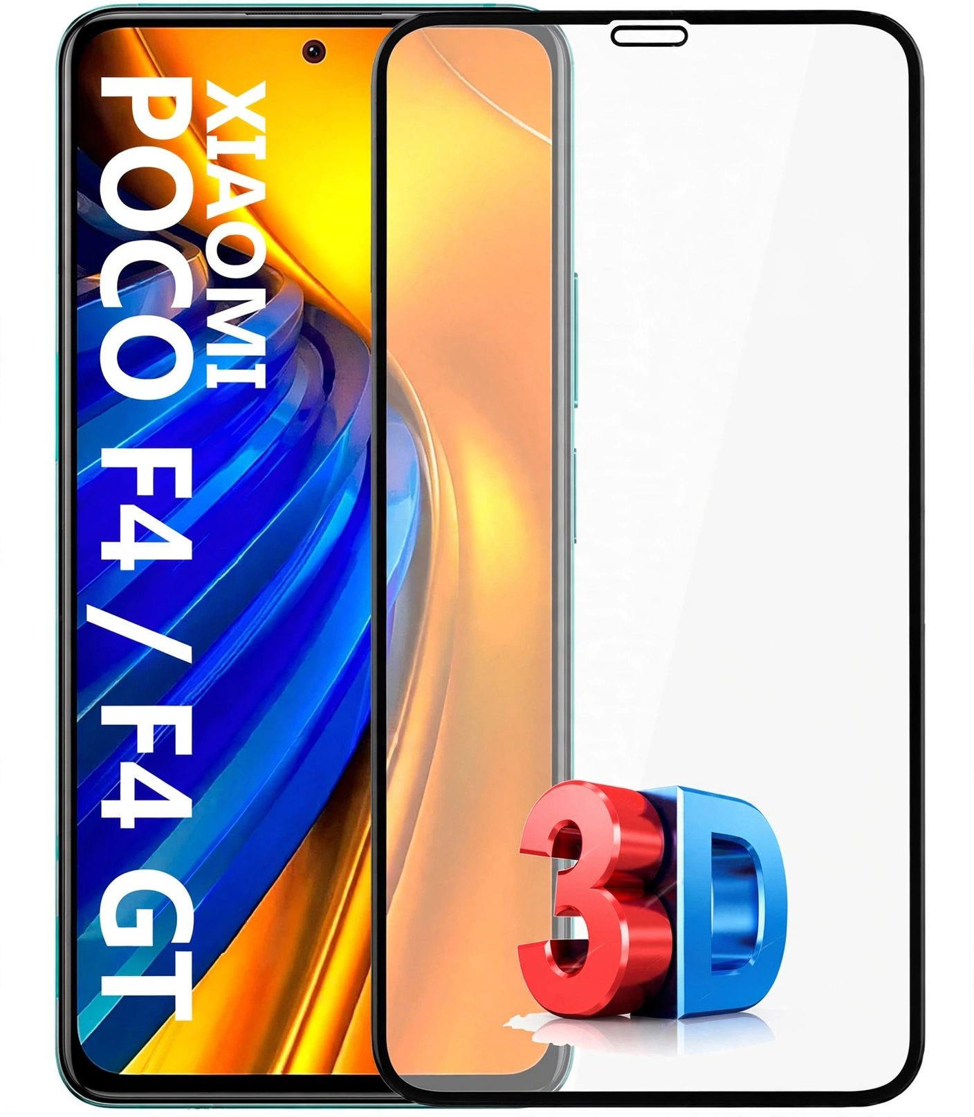 película 3d transparente 9h para xiaomi poco f4 f4 gt