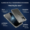 kit capinha transparente + pelicula vidro iphone 13 pro max